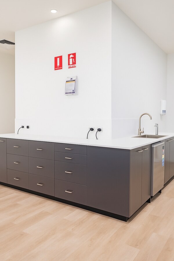 modern office kitchen cabinetry melbourne