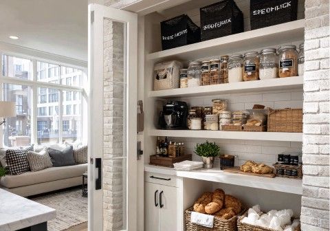 Custom kitchen cabinetry in Melbourne with smart storage and built-in pantry cabinets