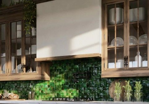 Eco-friendly kitchen cabinets Melbourne made from sustainable timber and low-VOC finishes