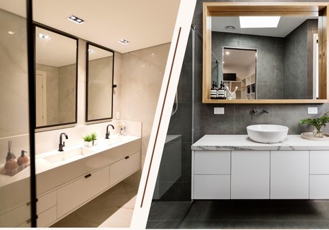 Custom vs ready made bathroom cabinets Melbourne comparison design and cost