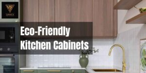 Modern eco-friendly kitchen cabinets Melbourne homeowners choose for sustainable kitchen design in 2026, featuring FSC-certified timber cabinetry, low-VOC finishes, custom storage solutions, and contemporary kitchen styling.